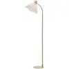 Image de Lampadaire 1xE27 laiton brossé et blanc