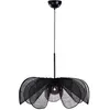 Image de Suspension florale 1xE27 noir et fumé