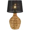 Image de Lampe de table 1xE27 noir et naturel