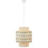 Image de Plafonnier 1xE27 beige et marron