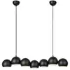 Image de Suspension en métal 7 lumières noir