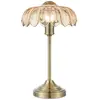 Image de Lampe de table en verre ambré