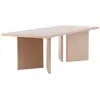 Image de Table de salle à manger rectangulaire blanchie en bois