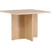 Image de Table à manger rectangulaire en bois de couleur naturelle