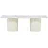 Image de Table basse en bois 120x50cm - beige
