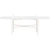 Image de Table basse ovale en bois 120x65,5cm - Blanc