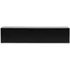 Image de Meuble tv suspendu 2 tiroirs en bois l160cm - noir