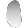 Image de Miroir organique en aluminium 65x40cm - chrome