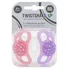 Image de Twistshake Sucette Orthodontique Violet/ Rose +6m Lot de 2