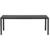 Image de Table de salle à manger rectangulaire noire en aintwood