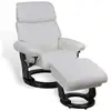 Image de Fauteuil relax confortable en cuir blanc