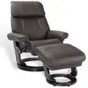 Image de Fauteuil relax confortable en cuir marron