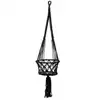 Image de Porte-plante coton noir 30x30x110cm