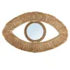 Image de Miroir raphia marron 70x5x40cm