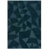 Image de Tapis de salon moderne en laine bleu turquoise 200x290 cm