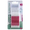 Image de Gum Brossette Interdentaire Bi-Direction 1,2mm Rose 6 unités