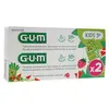 Image de Gum Dentifrice Kids +3ans Lot de 2 x 50ml