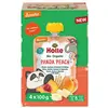 Image de Holle Panda Peach gourde multipack demeter 4 x 100 grammes