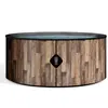 Image de Piscine hors sol gonflable imitation bois 180cm