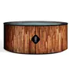 Image de Piscine hors sol gonflable imitation bois 180cm