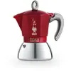 Image de Cafetière italienne 4 tasses rouge en aluminium H18.5