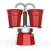 Image de Set mini 2 tasses rouge en aluminium H27.9