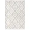 Image de Tapis moderne en coton recyclé beige 120x170 cm