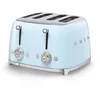 Image de Grille-pain vintage 4 tranches bleu azur smeg
