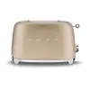 Image de Grille-pain vintage 2 tranches jaune / doré mat Smeg