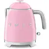 Image de Bouilloire mini format 0,8L rose Smeg