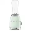 Image de Mini blender vintage vert d'eau + 1 bouteille Smeg