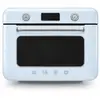 Image de Mini four vintage combiné vapeur bleu azur Smeg