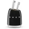 Image de Bloc 6 couteaux vintage noir smeg
