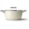 Image de Faitout 24cm crème avec couvercle Smeg