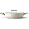 Image de Sauteuse 28cm crème avec couvercle Smeg