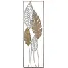 Image de Panneau décoratif en métal et bois marron 30,5x2,5x99,5 cm