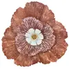 Image de Panneau décoratif fleur 3d en métal multicolore 73,5x11x72 cm