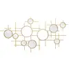 Image de Miroir mural géométrique en métal doré 117x4,5x61 cm