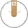 Image de Horloge murale en métal doré ø cm 60x4,5