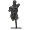 Image de Sculpture en résine noire avec base en métal cm 26x22x57,5