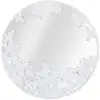 Image de Miroir mural papillons en métal blanc ø 62,5x2,3 cm