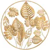Image de Déco murale en métal doré ø 80x6,5 cm