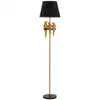 Image de Lampadaire en métal doré avec perroquets ø cm 37x164,5