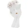 Image de Vase en porcelaine blanc 16,5x14x27,3 cm