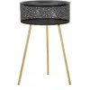Image de Table basse en métal noir et doré ø cm 40x65