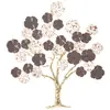 Image de Panneau décoratif 3d arbre en métal multicolore 73,7x5x80 cm