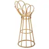 Image de Cache-pot rond en métal marron ø 28x62 cm