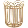 Image de Porte-pot rond en métal brun ø 31,5x40 cm