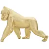 Image de Statue de gorille en résine dorée 29,7x11,5x21,8 cm