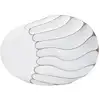 Image de Vase en résine blanche avec décorations en relief cm 34x11,5x24,5
